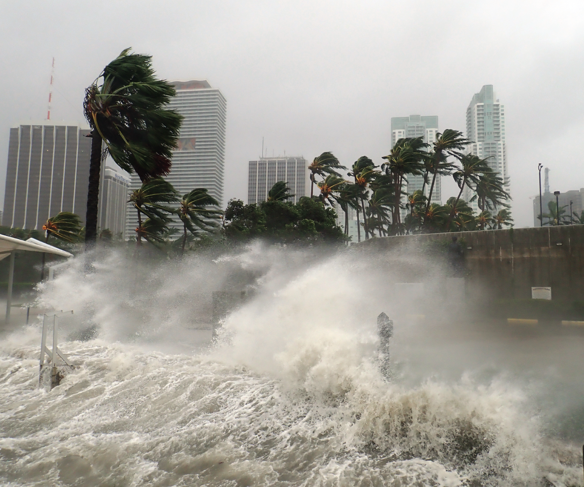 Hurricane Irma Extreme Image of Storm Striking Miami, Florida